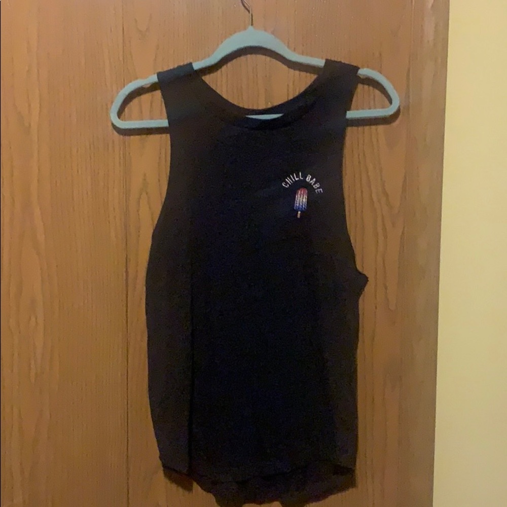 Designer PINK chill babe tank top